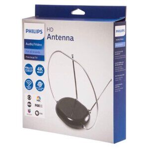 Phillips Traditional HD Passive Antenna New In Box 1080P Television 4K Ready